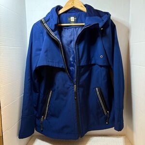 Gallery Large Deep Blue Outerwear with Hood